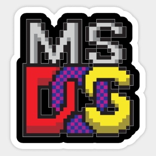 MS DOS Sticker
